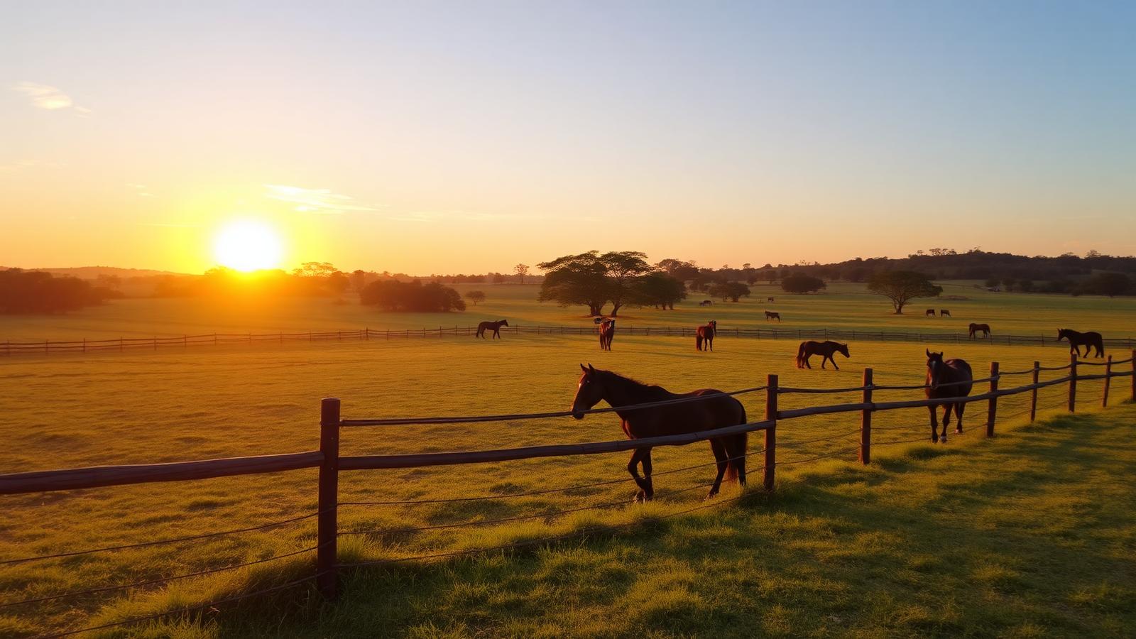 Rancho CM ao entardecer